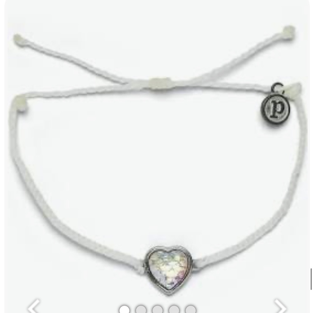 NWOT Pura Vida Mermaid Heart White Bracelet